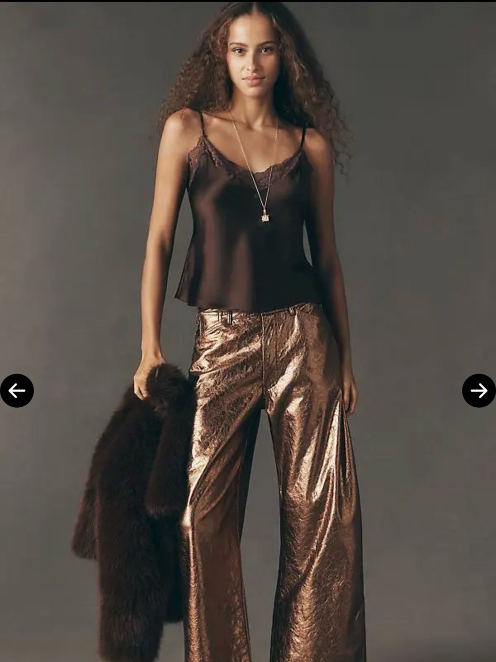 NWT Pilcro Gilded Faux Leather Carpenter Pants